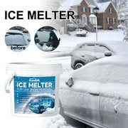 20 Pcs Car Snow Melting Effervescent Tablets Rock Salt Ice Melt Automotive Snow Melting Bubbles Pet Friendly Ice Melt, Snow Melter for Driveway Car Windshield